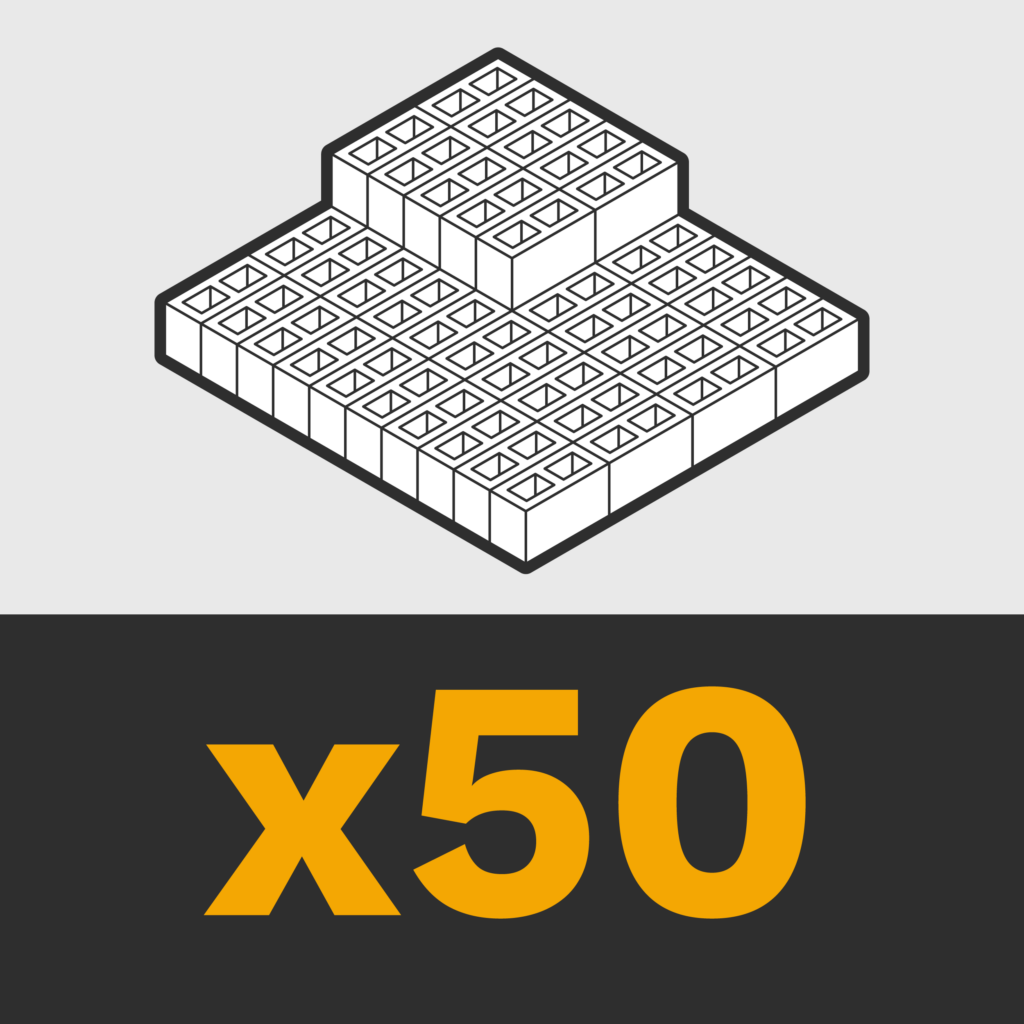Paquete Impact - 50 bloques con RESIN8®
